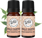 Wild Essentials Palo Santo 2 Pack of Essential Oil - 10ml, Premium Grade, 100% Pure, Made and Bottled in The USA, Cleansing, Purifying, Relaxing, Smudge Oil
