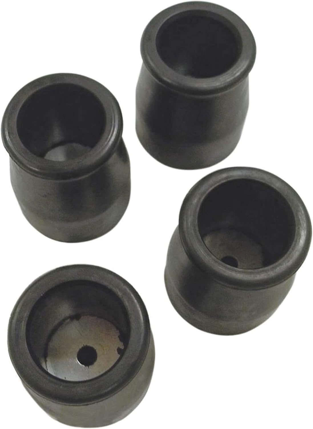 Cotterman GripTips™ rolling warehouse ladder rubber feet, crutch tip kit 1" tube set of 4, replacement feet or crutch tips for rolling ladders and stands.