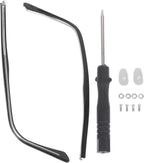 DOITOOL 1 Pair Metal Glasses Replacement Temple, Eyeglass Arms Legs Replacement, Glasses Repair Kit Universal Glasses Arm Replacement Legs for Glasses, Sunglasses, Black