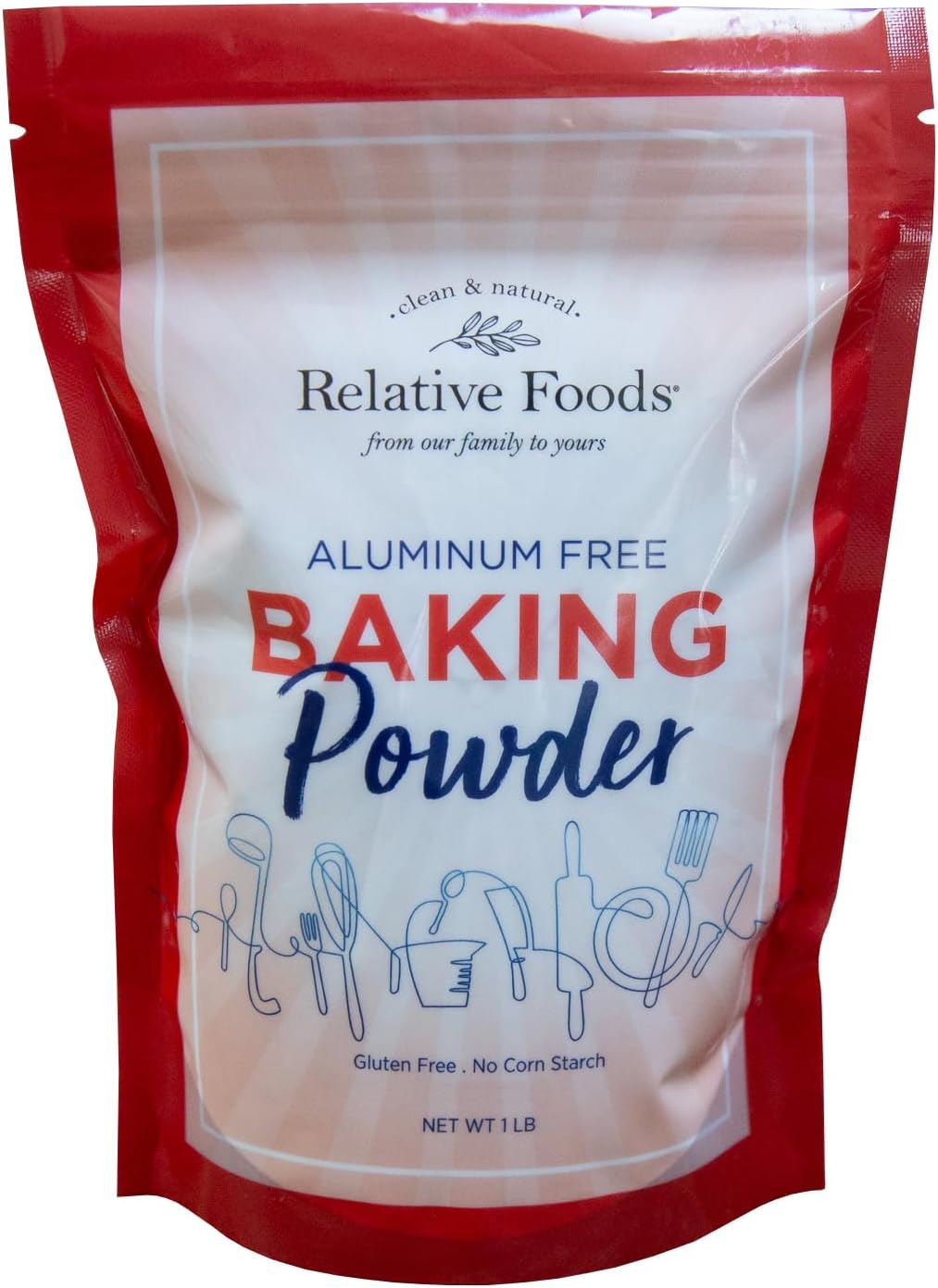 Baking Powder, 1 pound No added Aluminum, Corn Starch Free, gluten free. Made in our USA allergen free facility. Premium leavening agent.
