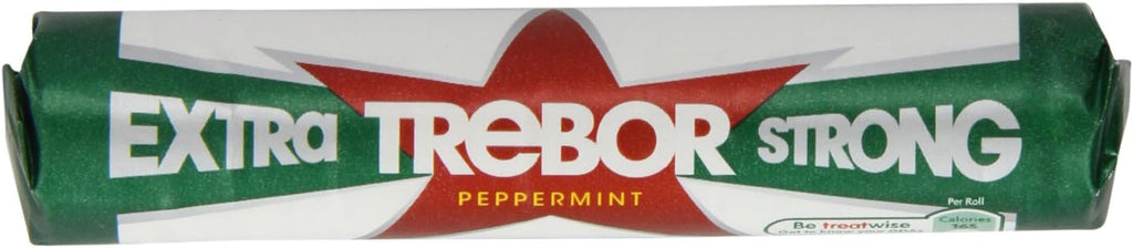 Trebor Extra Strong Mint Roll (Pack of 20)