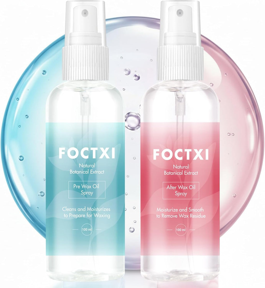 Pre Wax Cleanser and After Wax Care, Pre Cleanser-Spray and Treatment, After Oil-Reduces Redness, Removes Residue, Before And After Waxing Skin Care Kit, 3.5oz