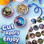 30 x Edible Cupcake Toppers – Galactic Adventure Inspired Collection of Edible Cake Decorations | Uncut Edible on Wafer Sheet