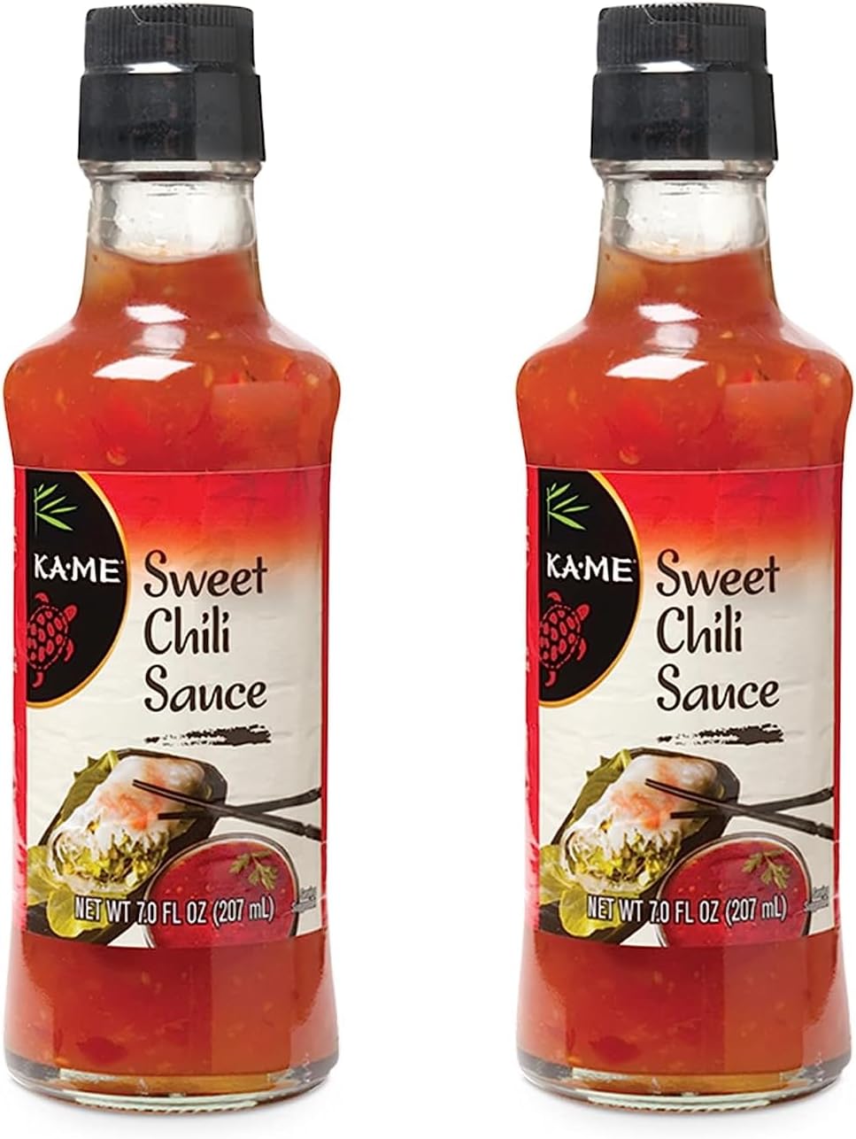 KA-ME Sweet Chili Sauce - Sweet and Spicy Asian Flavors - No Preservatives, No MSG - Ideal for Dipping, Marinades, and BBQ - Versatile for Meats, Seafood, and Vegetables - 7.0 oz (Pack of 2)