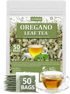 Premium 50 Oregano Tea Bags, Made with 100% Natural Oregano Leaves, No Additives & Caffeine Free.