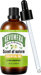 Neroli Essential Oil 4fl.oz Pure Natural Neroli Oil Essential Oil for Aroma Diffuser, Aromatherapy, Skin, Massage, Soap & Candle Making, Perfume, Humidifier, Bath, Home Cleaning - 118ML
