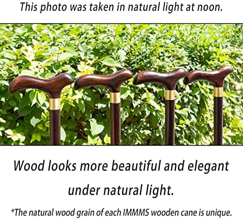 Folding Wooden Walking Cane for Men – 3-Piece Solid Wood Walking Stick with Brass Joints, Portable Travel Cane with Carry Bag, Wrist Strap & Gift Box