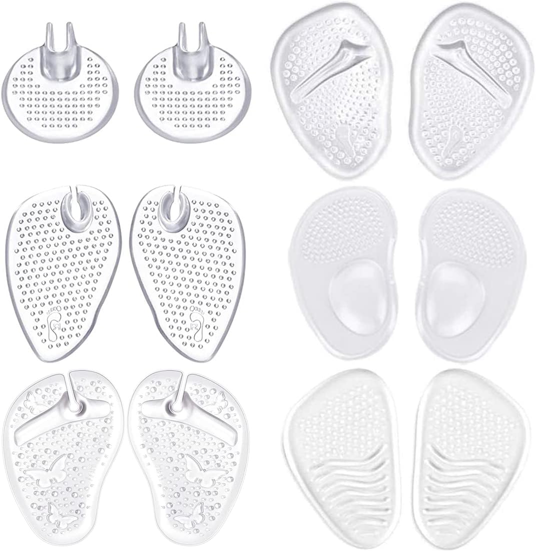 6 Pairs Flip Flop Pads, Gel Cushion for Heels, Sandals, Slippers