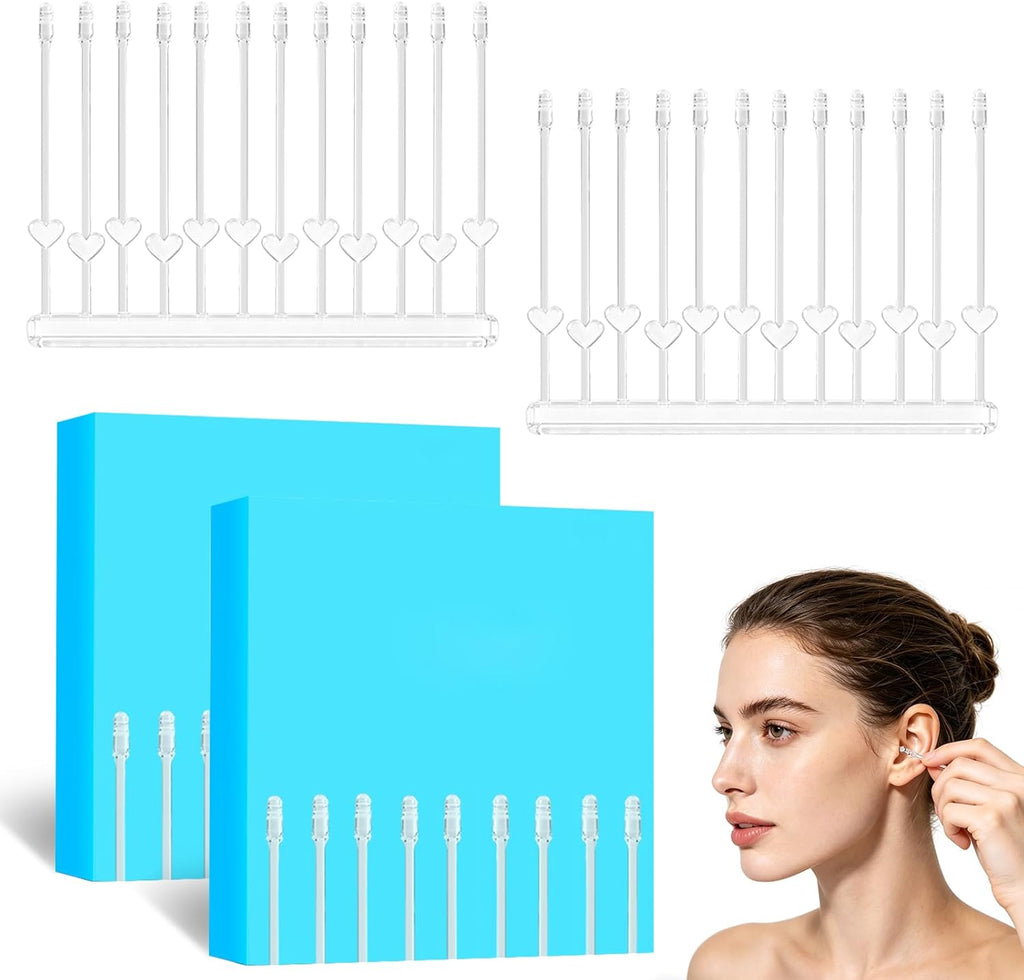 48Pcs Sticky Ear Cleaning Stick,New Reusable Ear Wax Removal Tool,Sticky Ear Cleaner Picks,Ear Cleaning Tool Kit,Adhesive Ear Cleaning Stick for Adults(2 Box)