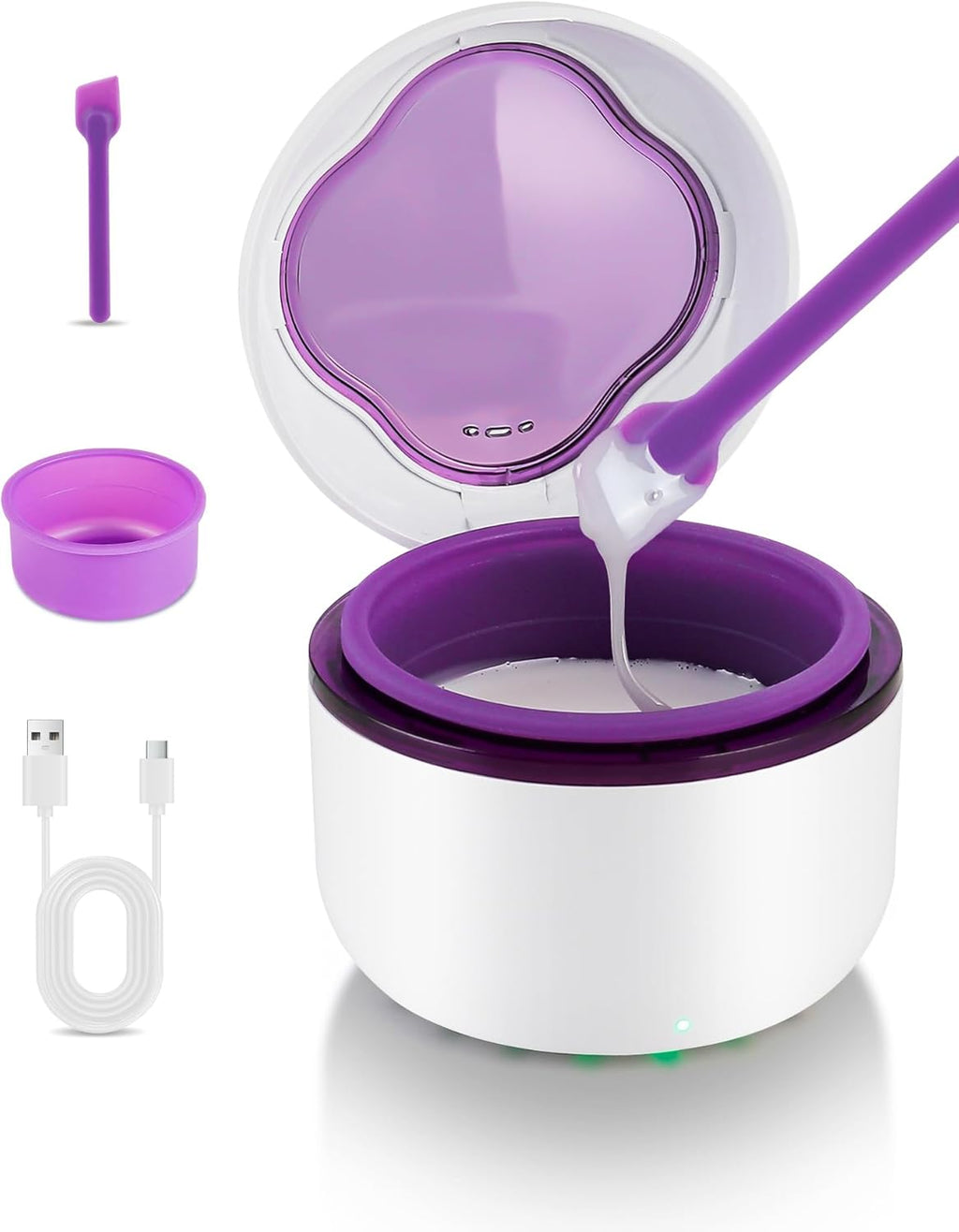 Mini Wax Warmer for Hair Removal – Portable Wax Pot for Small Areas: Face, Nose, Eyebrow, Lip, Underarm – Compact Travel Kit for Men and Women
