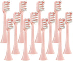 12 PCS Suitable Brush Head Compatible for SOOCAS X3/X3U/X5 Household Replacement Effective Cleaning Sonic Electric Toothbrush Heads Hilarity (Color : 12pcs Pink)