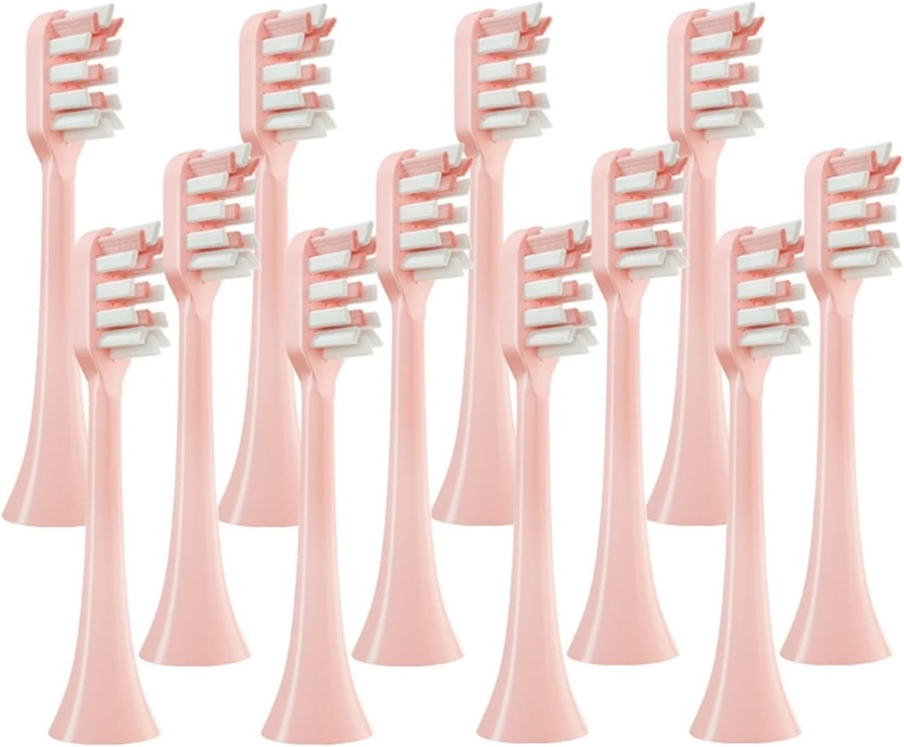 12 PCS Suitable Brush Head Compatible for SOOCAS X3/X3U/X5 Household Replacement Effective Cleaning Sonic Electric Toothbrush Heads Hilarity (Color : 12pcs Pink)