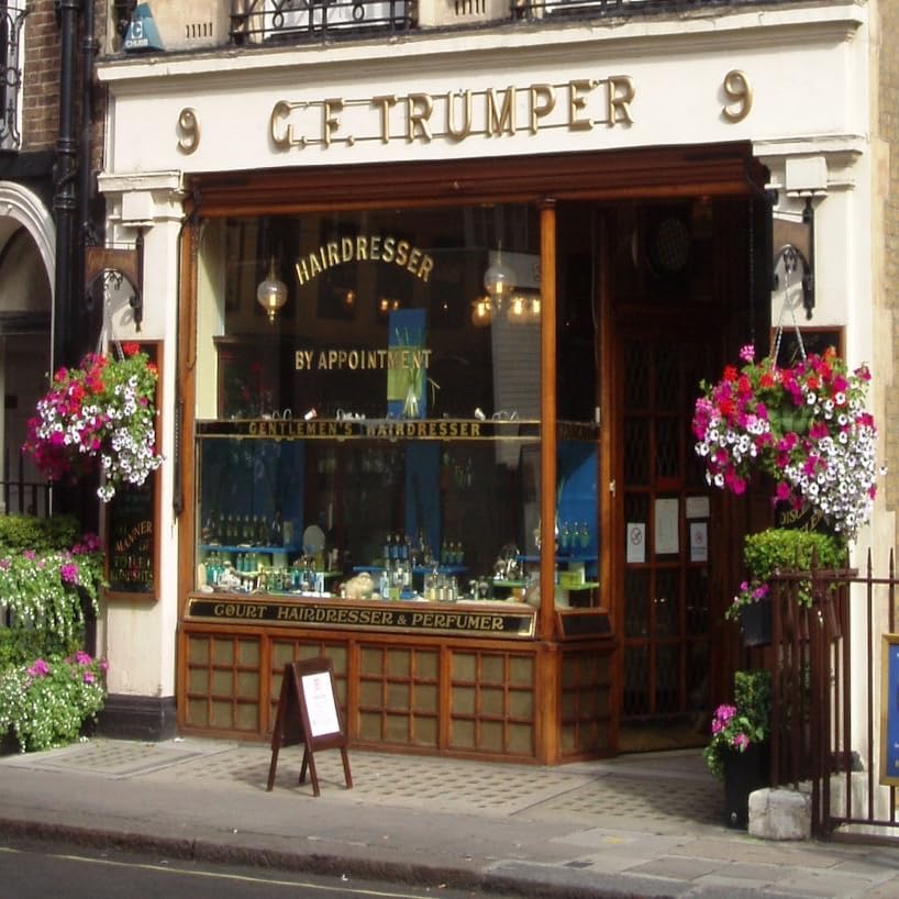 Geo. F. Trumper IB Range Shaving Brush with Super Badger Hair Simulated Ivory and Chrome