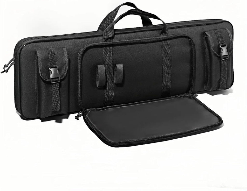 KOKKOYA Soft Gun Case for Rifles and Shotguns Long Scoped Rifle Range Bag Backpack 47" 36" with Tactical Pockets Durable Oxford Fabric Adjustable Sling Dual