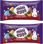 Generic Mini Royal Dark Chocolate Eggs with Crispy Shell | Easter, Seasonal, Basket Filler | (9oz per bag - 2 Bags)