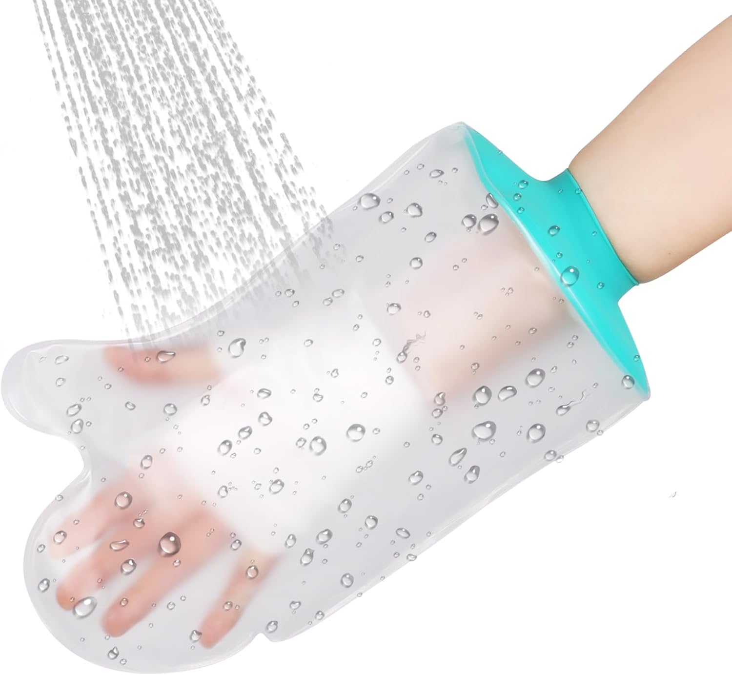 Waterproof Cast Covers for Shower Hand Kids, Water Proof Plastic Sleeves to Cover Finger/Hands After Surgery/Wound/Fracture/Bandage/Broken, Sleeve Protector Bag Kids/Toddler Showering Child in Bath