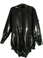 Latex Catsuit Rubber Uniform Party Black Clothing 0.4mm,Black,XL