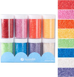 Sweets Indeed Sprinkles, 4 Pack, Edible Sprinkle Mix, Perfect for Cake Decorations, Baking, Ice Cream, Cookies, Cupcake Topper (Rainbow Sugars)