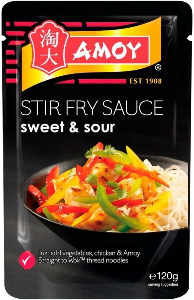 Amoy Straight to Wok Tangy Sweet & Sour Stir Fry Sauce (120g) - Pack of 2