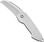 Handves Folding Pocket Comb Small Metal Mustache Beard Comb Travel Mini Portable Fits Combs Stainless Steel Hair Styling Grooming Tool for Home Men