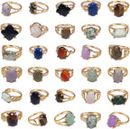 RICHRAIN 30PCS Lot Crystals Rings Bulk Items Wholesale Clearance Wholesale for Boutique Resale Wholesale Jewelry Rings for Women Al Por Mayor