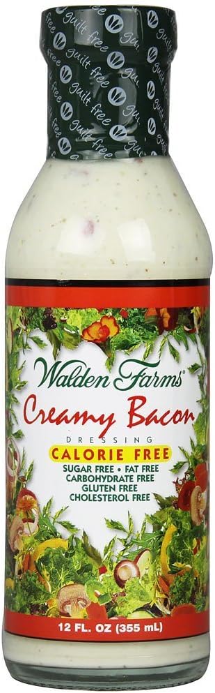 Walden Farms Sugar Free Dressing Creamy Bacon 12 fl oz (Pack of 3)