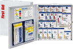 First Aid Only 746006 SmartCompliance 50-Person ANSI 2021 A and OSHA Compliant First Aid Kit for Restaurant Kitchen, Cafeteria, and Other Food Service Venues, Large Metal First Aid Cabinet