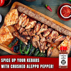 Turkish Goodies Aleppo Pepper Flakes (Pul Biber) | Authentic Pul Biber Turkish Spice | Fruity & Savory Seasoning | 3.5oz