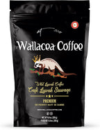 Wallacea Coffee Certified Wild Kopi Luwak Coffee Beans, Wild Civet Cat Coffee Beans, from Gayo Sumatra Indonesia 8.8 Oz (Whole Bean)