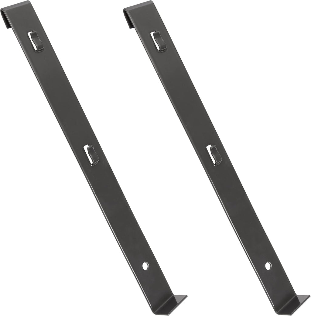Akro-Mils 98400 Mounting Bracket | Suspension Staps for Hanging 19 Series Steel Cabinets on Akro-Mils ProCart Utility Carts and Akrobins Louvered Panels, 2-Pack , Grey