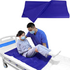 YHK Tubular Slide Sheet Transfer, Car Transfer Aid Easy Slide Sheet Positioning for Automotive Bed Flip Repositioning Home Care Assisted Mobility for Elderly Device (Blue, 28"x47")