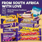 Chocolate Gift Box, Chocolate Bars Sweets Snack Box Imported from South Africa, Includes Flake, Crunchies, Caramello, Dairy Milk Variety Pack, Assorted Bar, 16 Pieces