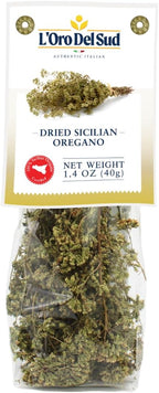 Oregano, Dried Sicilian Oregano on the Stem, Product of Italy, 1.4 oz (40 g), All Natural, Non-GMO, Product of Italy, L'Oro del Sud