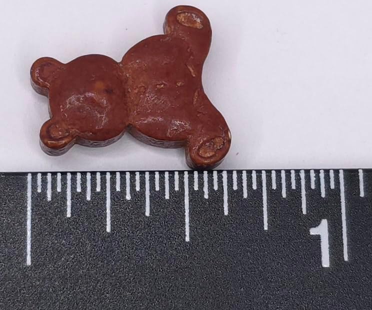 NCS Teddy Bear Edible Sprinkles – Brown and Cream Cupcake Decorations, 8 oz