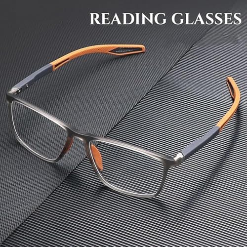 Sports Ultra-Light Anti-Blue Light Presbyopic Glasses, Sports Color-Changing Multi-focal Reading Glasses