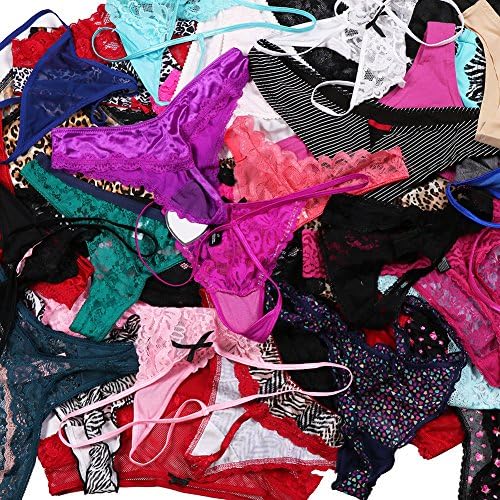 UWOCEKA Sexy Underwear, Kinds of Women T-Back Thong G-String Underpants Sexy Lacy Panties