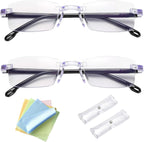 Noblu Glasses 2pcs Intelligent Dual Focus With Smart Zoom Autofocus Vision Reading For Presbyopia As Seen On Tv Presbyopic Solution For Women And Men