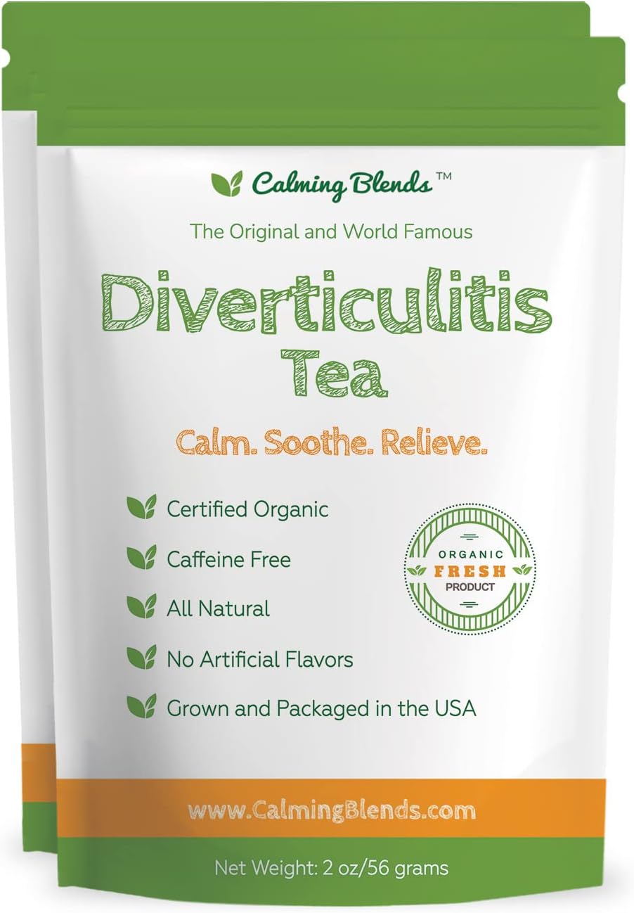 Diverticulitis Tea | All Natural, Caffeine Free, Digestive Health | 2 Pack