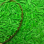 CandiJumpin Grass Green Jimmy Sprinkles, Green Sprinkles for Cake Decorating Edible Cake Jimmies Edible Crunchy Jimmies Ice Cream Toppings, Baby Shower Party Wedding Christmas Supplies 3 OZ