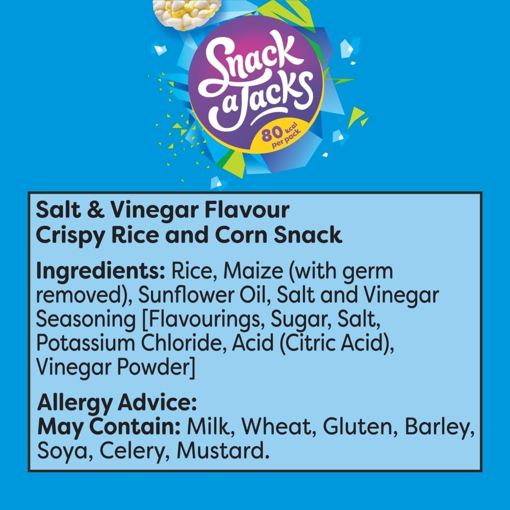 Snack A Jacks Salt&Vinegar 5 x 19g