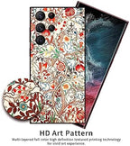 Berkin Arts Compatible with Samsung Galaxy S24 Ultra 5G Case Art Silicone Phone Case Pink Intricate Ornamental Flourishes (Acanthus by William Morris)
