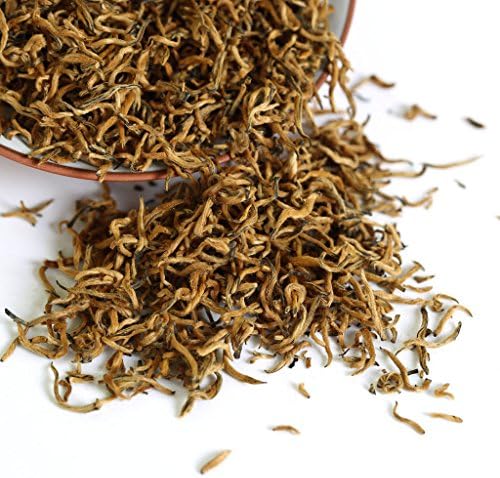 GOARTEA Jinjunmei Black Tea - 2Pcs 250g / Total 17.6oz Nonpareil Supreme Grade - Fujian Jin Jun Mei Tea - Golden Beautiful Eyebrow Chinese Loose Leaf - Golden Buds