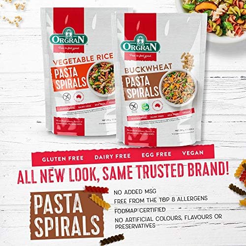 Orgran Buckwheat Spirals, 8.8 Ounce