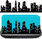 4 Pieces Hero City Cake Border Decoration Black Skyscraper Building Cake Topper Stick on or Lay on Building Images Lighted City Cakes Wrap for Hero Birthday Party Favors Supplies