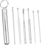 FRCOLOR Earwax Removal Tool Set Durable Ear Cleaning Spoons for Adults Portable and Easy to Use Earwax Cleaning Kit Safe Resistant Design