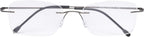 CessBlu Rimless Reading Glasses Design Readers for Women Men