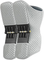 Assist Knee Power Walker - Joint Leg Support Exoskeleton for Elders, Hiking Stair Climbing Aid (Gray)