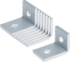 heneng 8 Pcs 2 Hole Cross Corner Angle Bracket for 1-5/8" Strut Channel, 90 Degree Fitting Strut Connector, 1/4" Thick