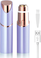 Electric Facial Hair Remover for Women - Face Hair Removal Epilators - Lady Facial Hair Shaver Rechargeable Painless for Face Upper Lips Peach Fuzz Chin Armpit Bikini Line Legs and Body (Blue)