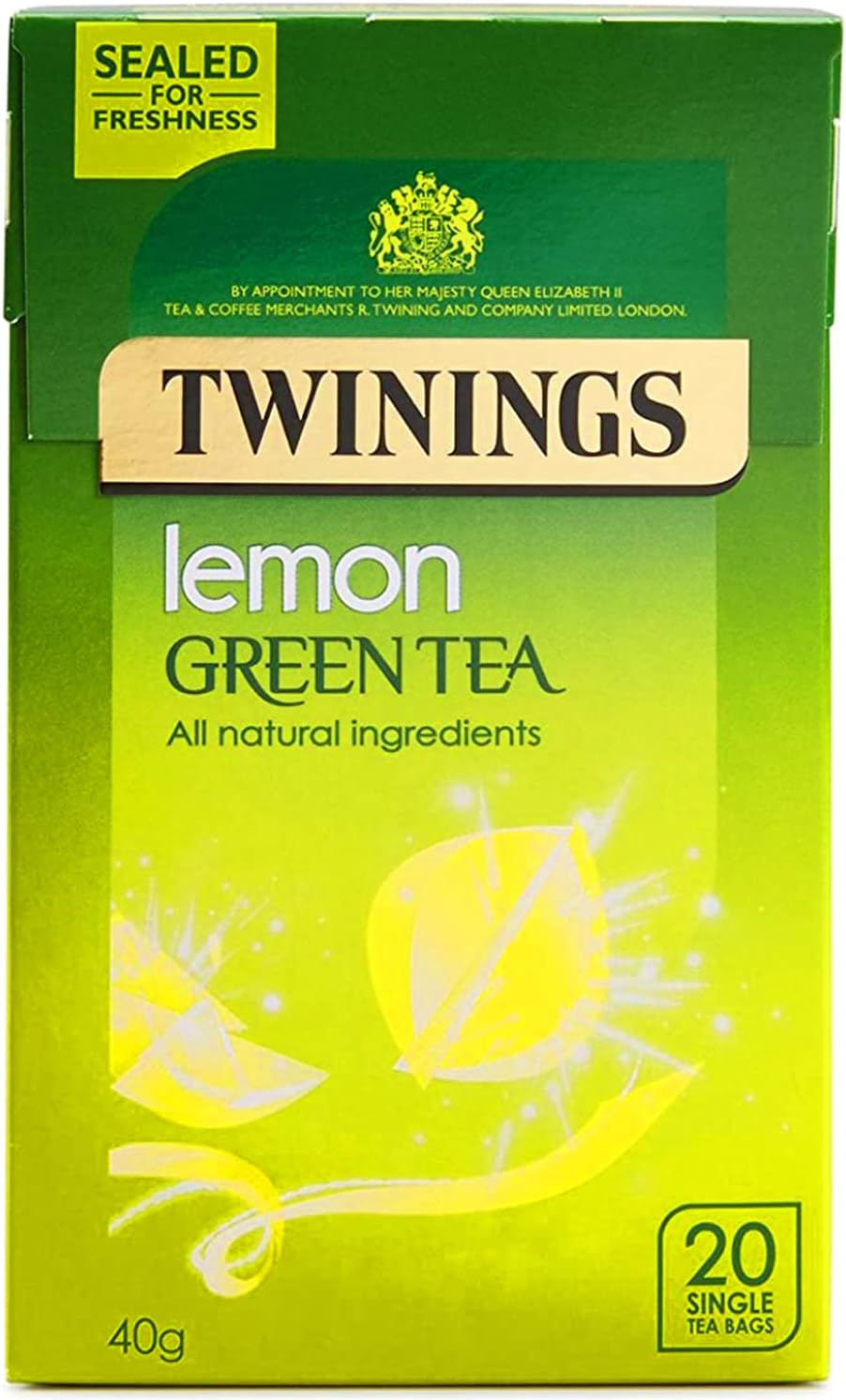 Twinings Green Tea & Lemon Teabags, 40 g